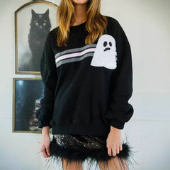 Photo: Pumpkin Sparkle Sequin Sweatshirt | Seoden London — view 8