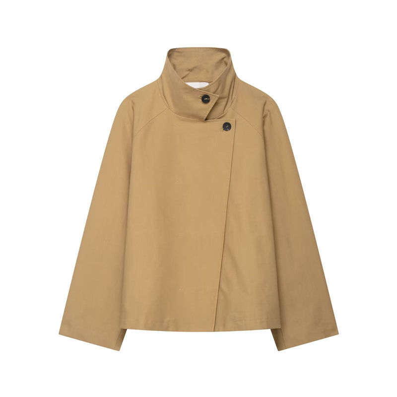 Photo: Pisa Funnel-Collar Cropped Jacket | Seoden London