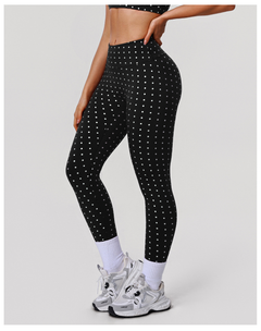 Photo: Stellina Textured Dot High-Waist Leggings | Seoden London — view 2