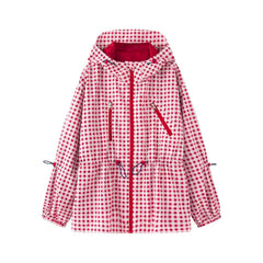Photo: Glasgow Gingham Hooded Rain Jacket | Seoden London — view 2
