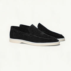 Photo: Portofino Suede-Look Slip-On Loafers | Seoden London — view 18