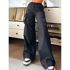 Photo: Beatrice Wide-Leg Cargo Trousers | Seoden London — view 2