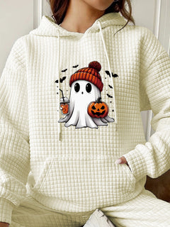 Photo: Waffle Hoodie with Ghost Print | Seoden London — view 4