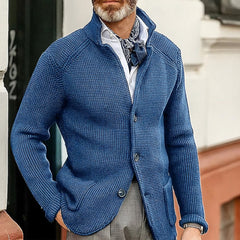 Photo: Venezia Stand-Collar Knit Cardigan | Seoden London — view 5