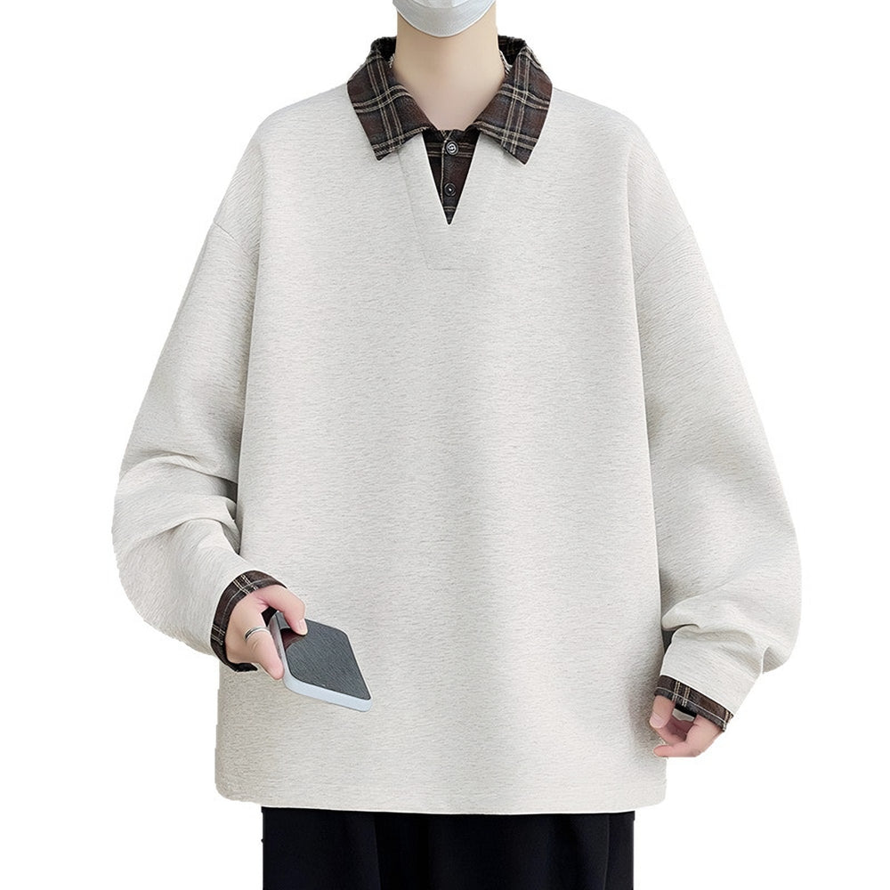 Photo: Chester Collared Layer-Look Sweatshirt | Seoden London