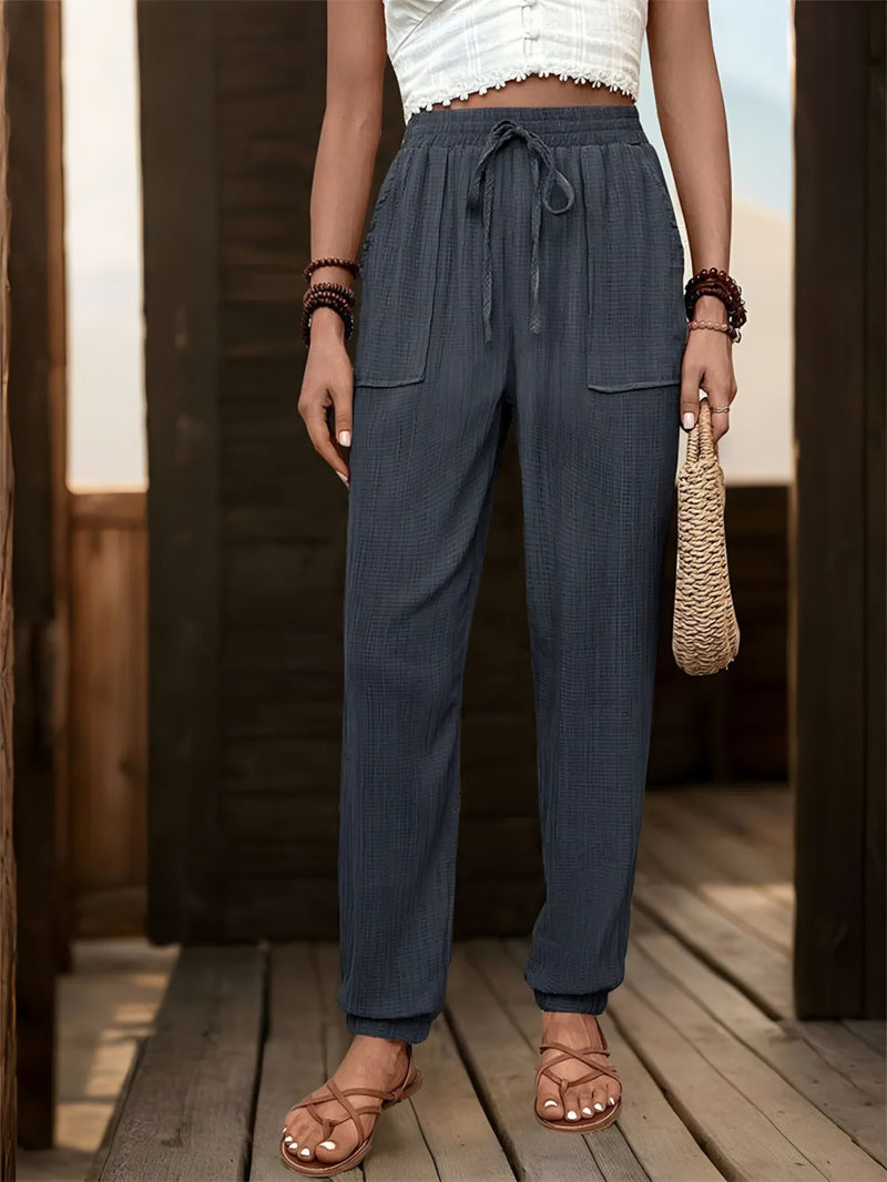 Photo: Siena Textured High-Waist Joggers | Seoden London
