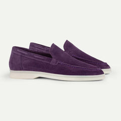 Photo: Portofino Suede-Look Slip-On Loafers | Seoden London — view 20