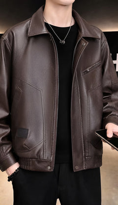 Photo: Napoli Leather-Look Biker Jacket | Seoden London — view 5