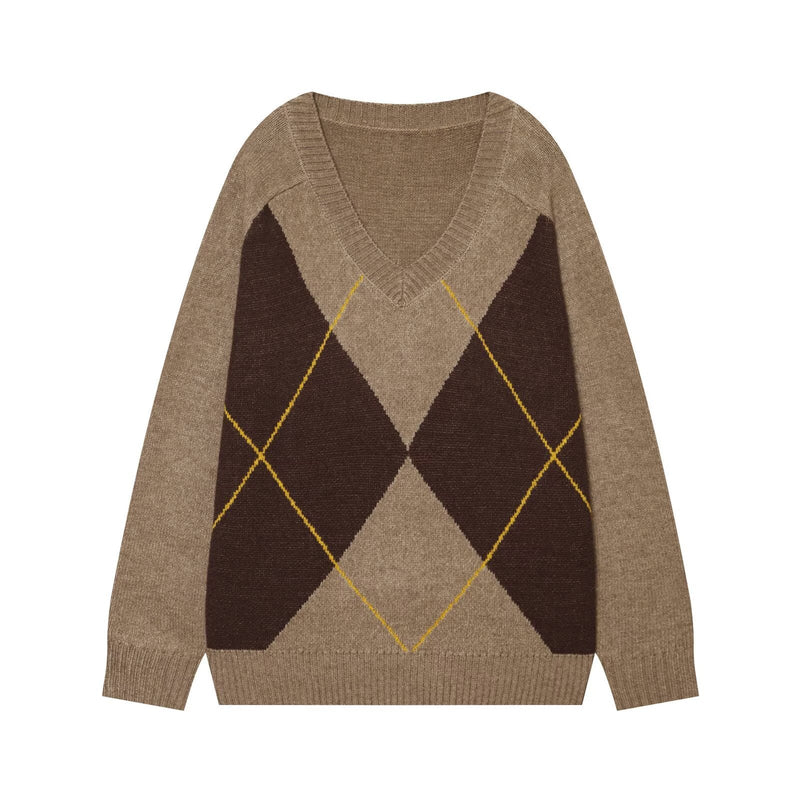 Photo: Ascot Argyle V-Neck Jumper | Seoden London