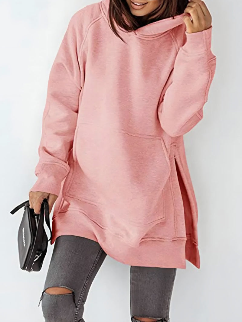 Trieste Oversized Hoodie Dress with Side Slits