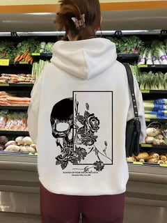 Photo: Memento Skull Floral Hoodie | Seoden London — view 6
