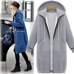 Photo: Oslo Longline Fleece-Lined Zip Hoodie | Seoden London — view 4