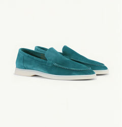 Photo: Portofino Suede-Look Slip-On Loafers | Seoden London — view 17