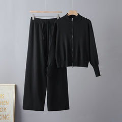 Photo: Women's Zip Up Knit Cardigan and Trousers Set | Seoden London — view 6