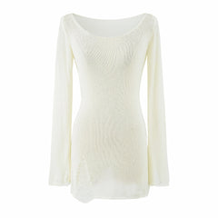 Photo: Aurelia Distressed Fine-Knit Long Top | Seoden London — view 6