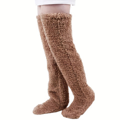 Photo: Cloud Plush Over-the-Knee Lounge Socks | Seoden London — view 2