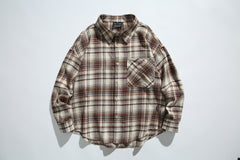 Photo: Men's Washed Flannel Check Overshirt | Seoden London — view 7