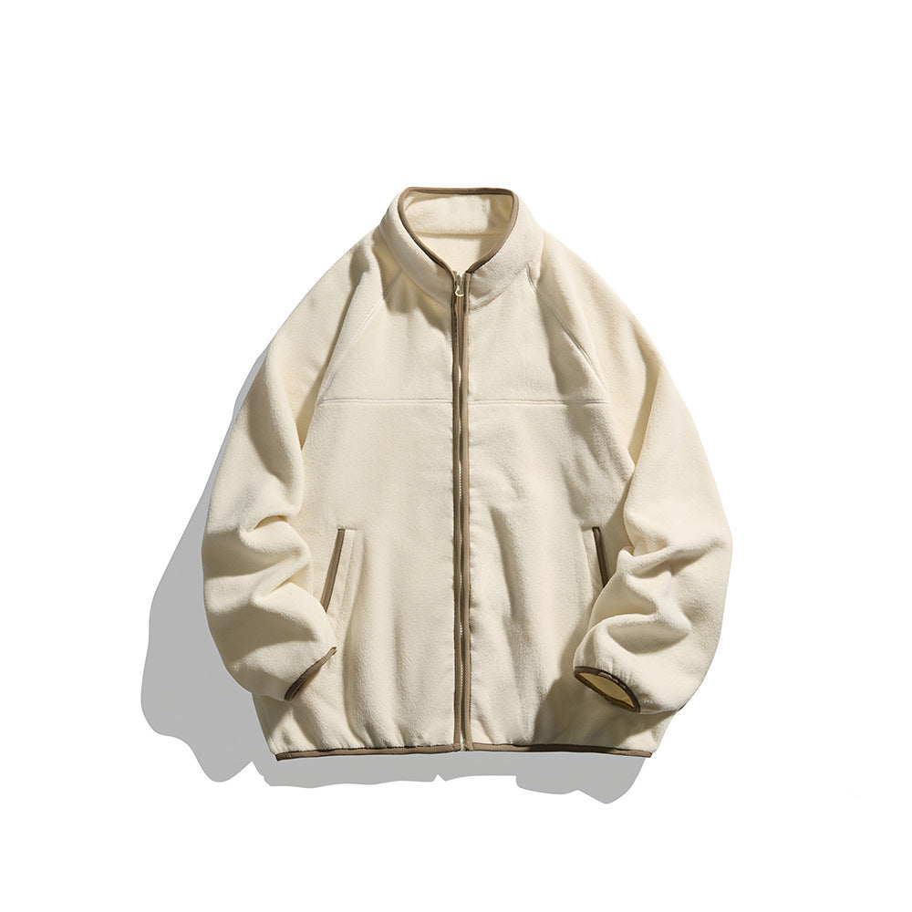 Photo: Men's Colour Block Sherpa Fleece Jacket | Seoden London