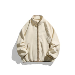 Photo: Men's Colour Block Sherpa Fleece Jacket | Seoden London — view 6