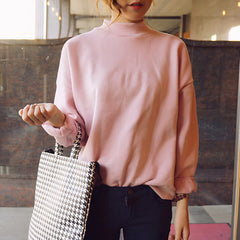 Photo: Serafina Fleece-Lined Mock-Neck Sweatshirt | Seoden London — view 1