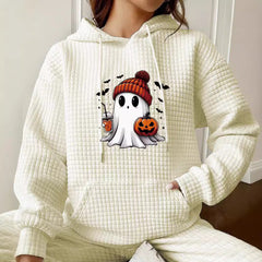 Photo: Waffle Hoodie with Ghost Print | Seoden London — view 7