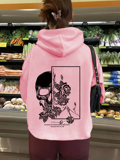 Photo: Memento Skull Floral Hoodie | Seoden London — view 7