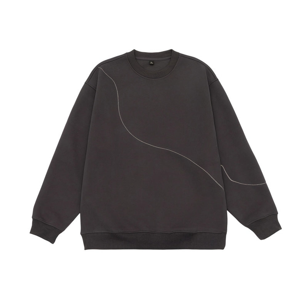Photo: Men's Relaxed Cotton Crew Neck Sweatshirt | Seoden London