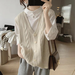 Photo: Women's V Neck Cable Knit Cardigan | Seoden London — view 6