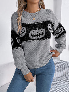Photo: Pumpkin Band Colour-Block Jumper | Seoden London — view 7
