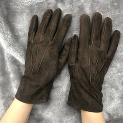 Photo: Hakodate Suede-Look Winter Gloves | Seoden London — view 5
