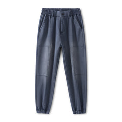 Photo: Men's Tapered Cargo Trousers with Drawstring | Seoden London — view 3