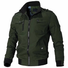 Photo: Aviator Cotton Stand-Collar Jacket | Seoden London — view 6