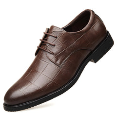 Photo: Kensington Leather-Look Derby Dress Shoes | Seoden London — view 5