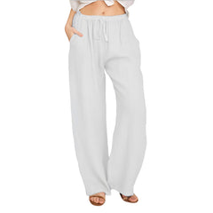 Photo: Giulia Wide-Leg Drawstring Trousers | Seoden London — view 3
