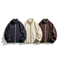 Photo: Men's Colour Block Sherpa Fleece Jacket | Seoden London — view 5