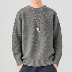 Photo: Hamburg Textured Crew-Neck Jumper | Seoden London — view 3