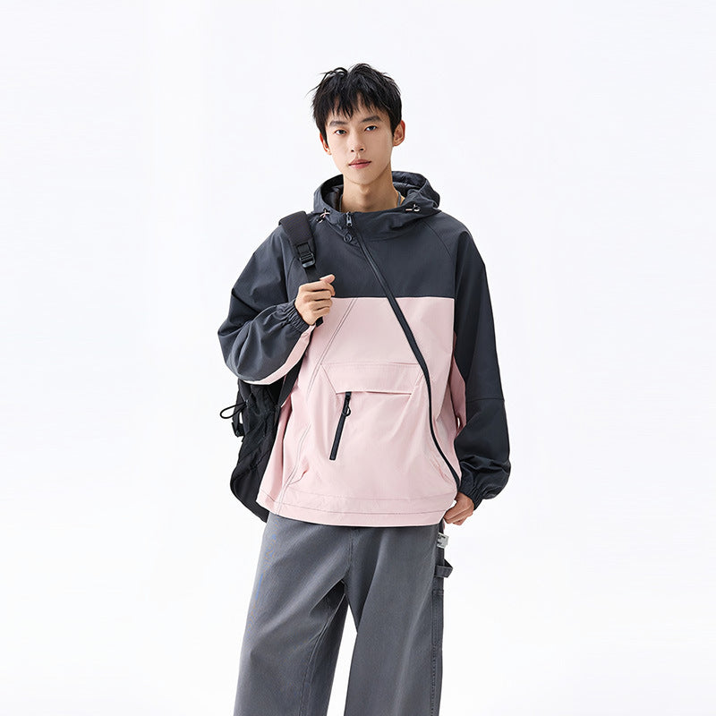 Photo: Hakone Diagonal-Zip Colour-Block Anorak | Seoden London