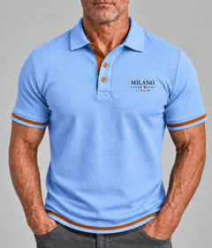 Photo: Rimini Tipped Waffle Polo | Seoden London — view 6