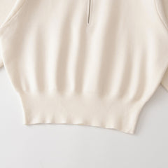 Photo: Cortona Half-Zip Stand-Collar Jumper | Seoden London — view 3