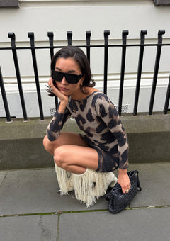 Photo: Milano Leopard Print Bodycon Mini Dress | Seoden London — view 12