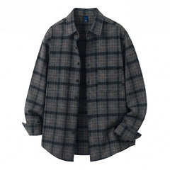 Photo: Men's Flannel Check Shirt Jacket | Seoden London — view 5