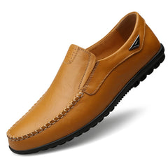 Photo: Men's Black Leather Slip On Loafers | Seoden London — view 9