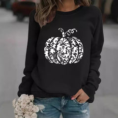 Photo: Lace Pumpkin Print Sweatshirt | Seoden London — view 5