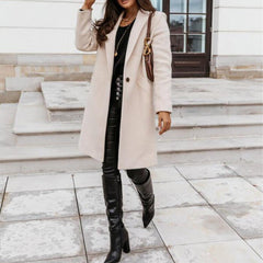 Photo: Vienna Mid-Length Wool-Look Coat | Seoden London — view 7