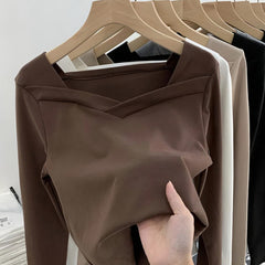 Photo: Renata Double-Faced Fleece V-Neck Top | Seoden London — view 8