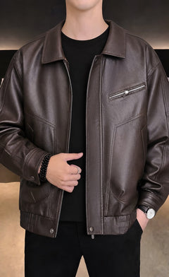 Photo: Napoli Leather-Look Biker Jacket | Seoden London — view 4