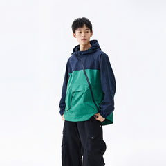 Photo: Hakone Diagonal-Zip Colour-Block Anorak | Seoden London — view 8