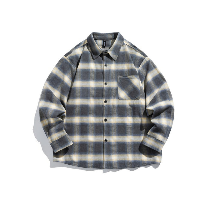 Men's Cotton Flannel Check Overshirt