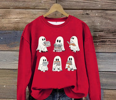 Photo: Bookworm Ghosts Sweatshirt | Seoden London — view 3