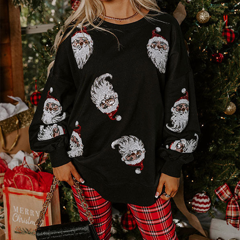 Photo: Noel Sequin Santa Sweatshirt | Seoden London